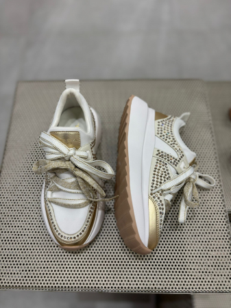 Adidasi BAY GOLD cu cristale [3]
