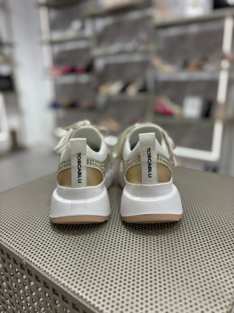 Adidasi BAY GOLD cu cristale [5]