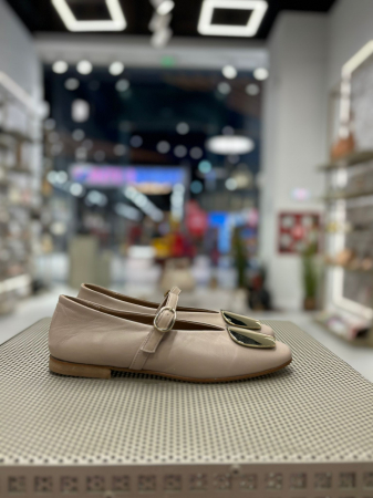 Balerini BROWNIE NUDE cu catarama [3]