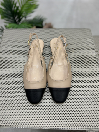 Balerini CAPPUCCINO din piele cu bareta [1]
