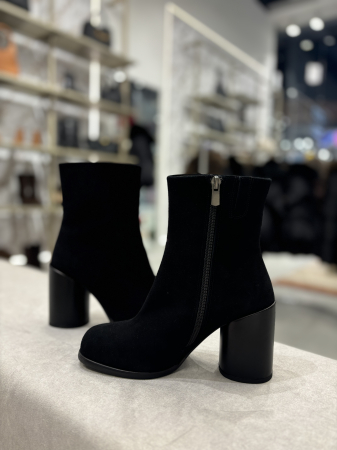 Botine din piele cu toc gros [3]