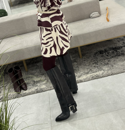 Cizme AVANGARDE NEGRE cu toc [4]