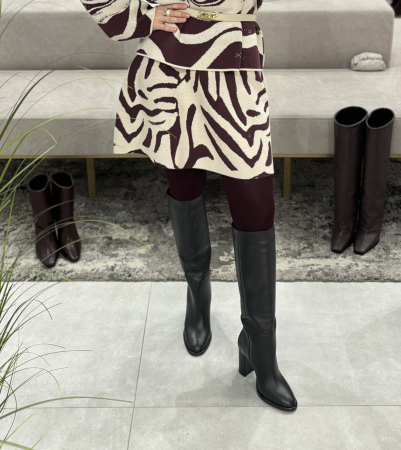 Cizme NYONA NEGRE cu toc [7]