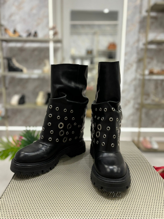 Cizme TRYNYA NEGRE din piele [3]