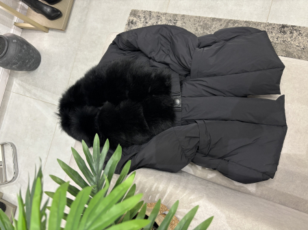 Geaca cu guler din blana naturala [4]