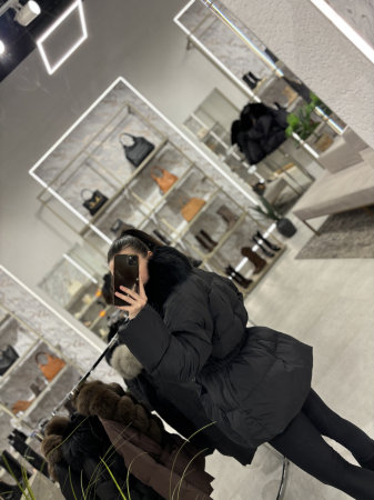 Geaca cu guler din blana naturala [3]