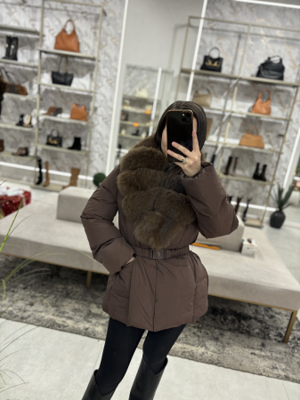 Geaca cu guler din blana naturala [1]