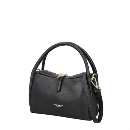 Genti - Geanta CLOE NEAGRA medie din piele