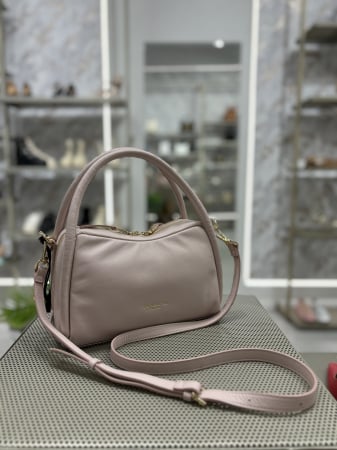 Genti - Geanta CLOE ROZ medie din piele