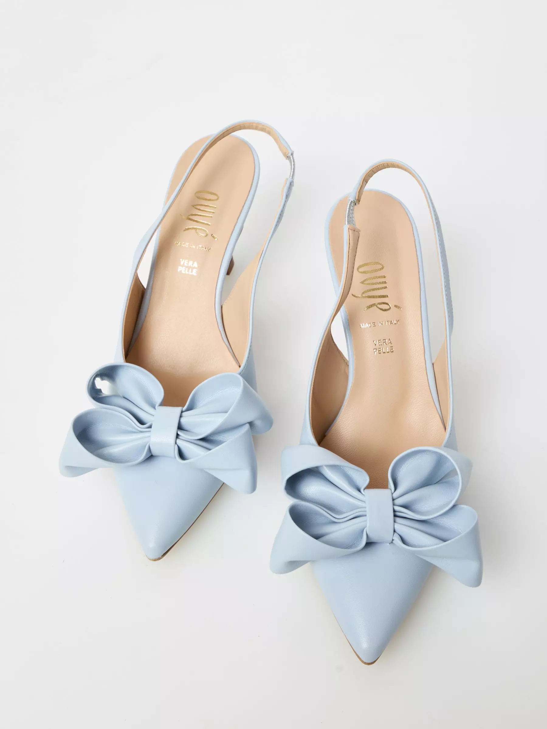 Pantofi ALYONA BABY BLUE cu toc si funda [2]