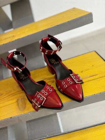 Pantofi CAMARRO visinii cu toc gros [5]