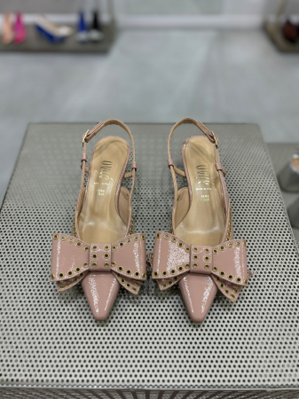 Pantofi CELINE NUDE cu toc si funda [1]