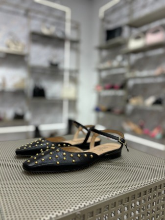 Pantofi GRACE NEGRI cu tinte aurii [2]