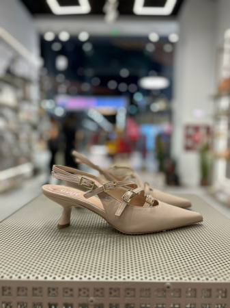 Pantofi stiletto ALYONNA NUDE cu catarame [2]