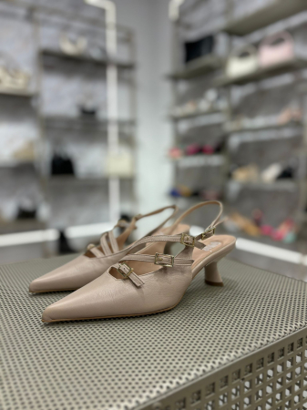 Pantofi stiletto ALYONNA NUDE cu catarame [1]