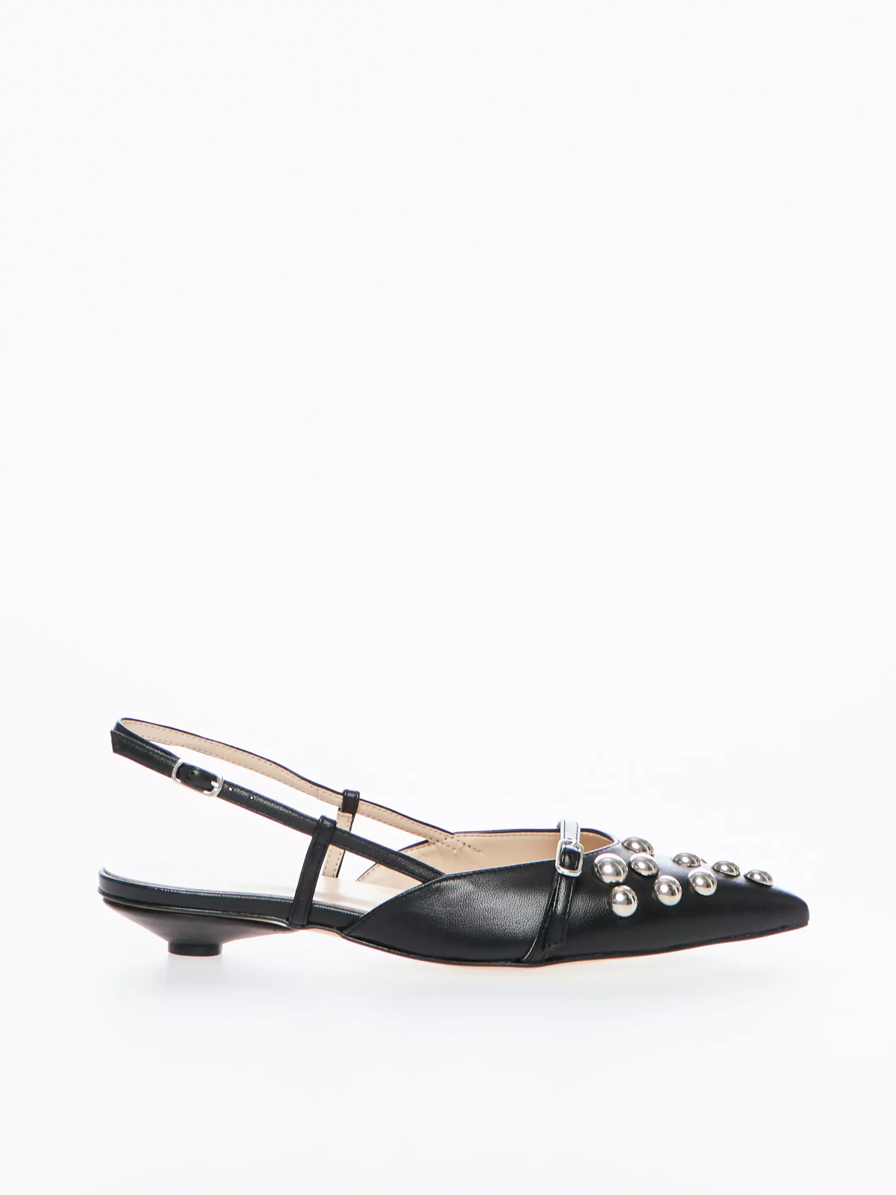 Pantofi cu toc - Pantofi stiletto KIMORA NEGRI cu bareta la spate