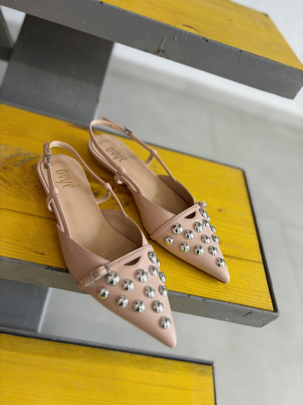 Pantofi stiletto KIMORA NUDE cu bareta la spate [4]