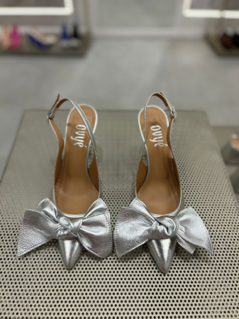 Pantofi stiletto LAMINATO ARGINTII cu toc [1]