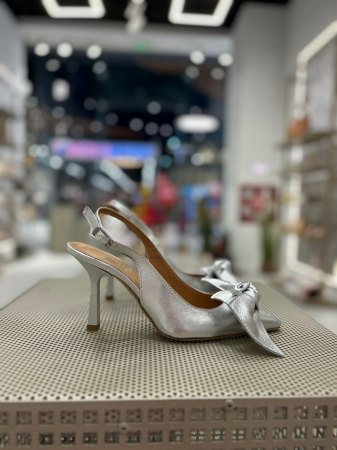 Pantofi stiletto LAMINATO ARGINTII cu toc [3]