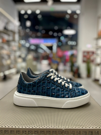 Sneaker CROCO BLUE piele naturala [3]