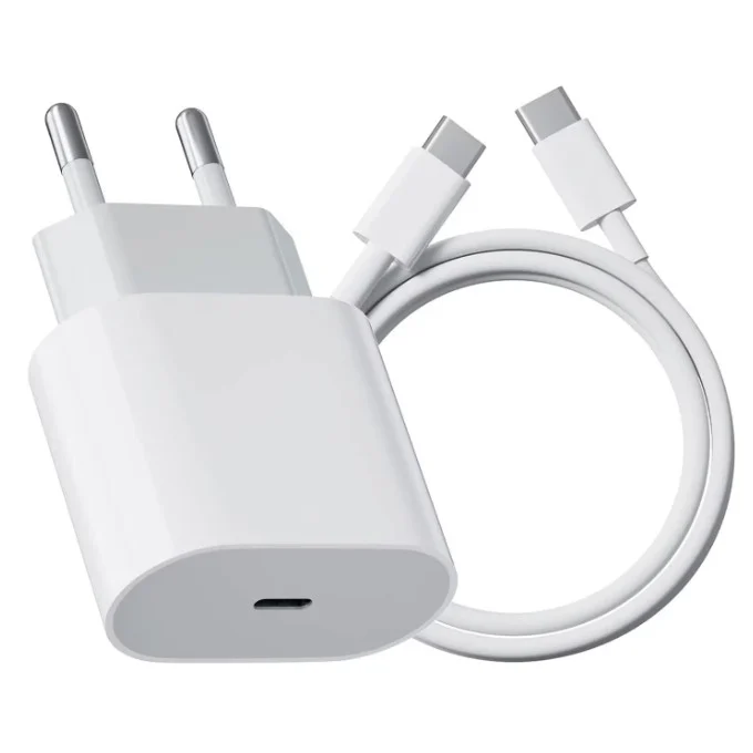 Încărcător Compatibil iPhone 15 / iPhone 16, Fast Charge, Type-C, 35W, Alb [1]
