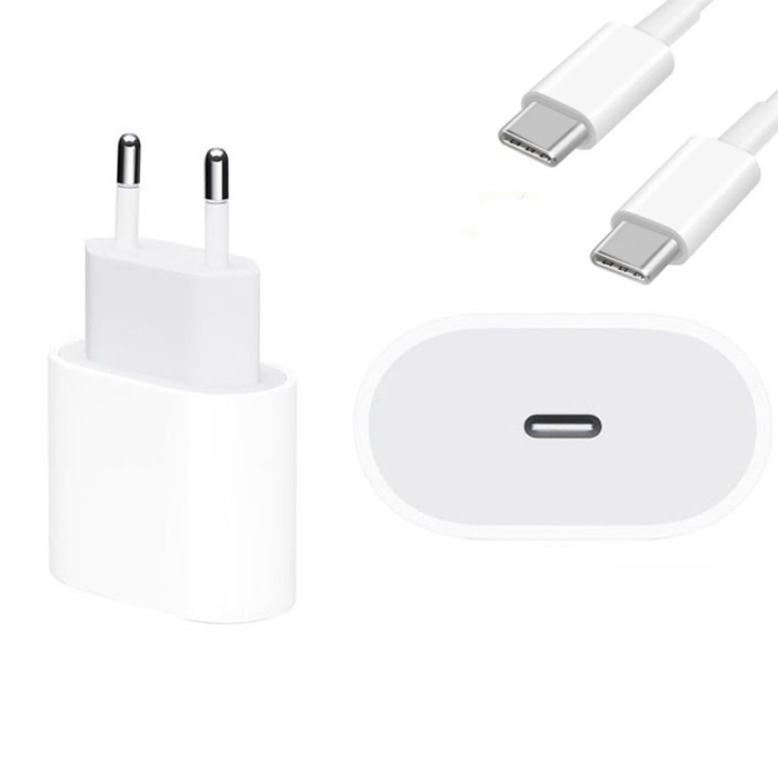 Încărcător Compatibil iPhone 15 / iPhone 16, Fast Charge, Type-C, 35W, Alb [3]