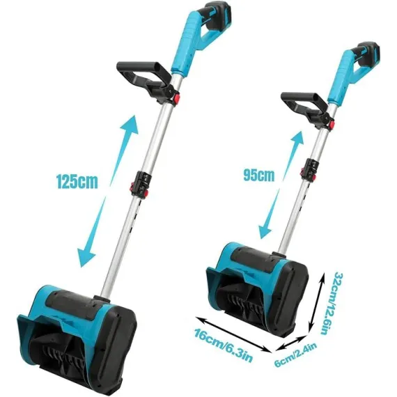 Lopata electrica pentru zapada, 2 baterii [3]