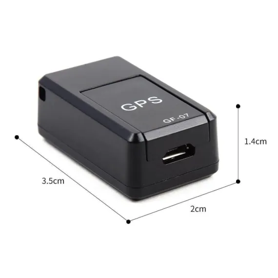 Mini GPS Tracker GF-07 – Localizare GPS, Microfon, SIM, Prindere Magnetică, Negru [3]