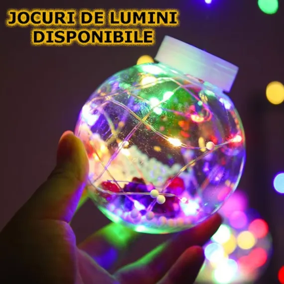 Globuri Decorative De Craciun Cu Lumini Mos Craciun [1]