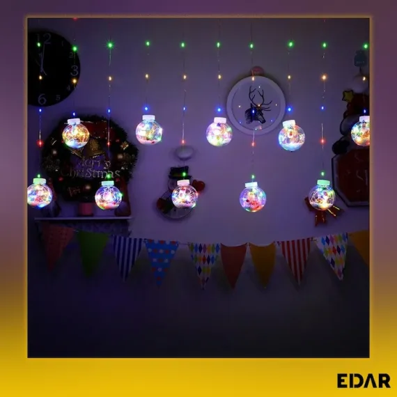 Globuri Decorative De Craciun Cu Lumini Mos Craciun [3]