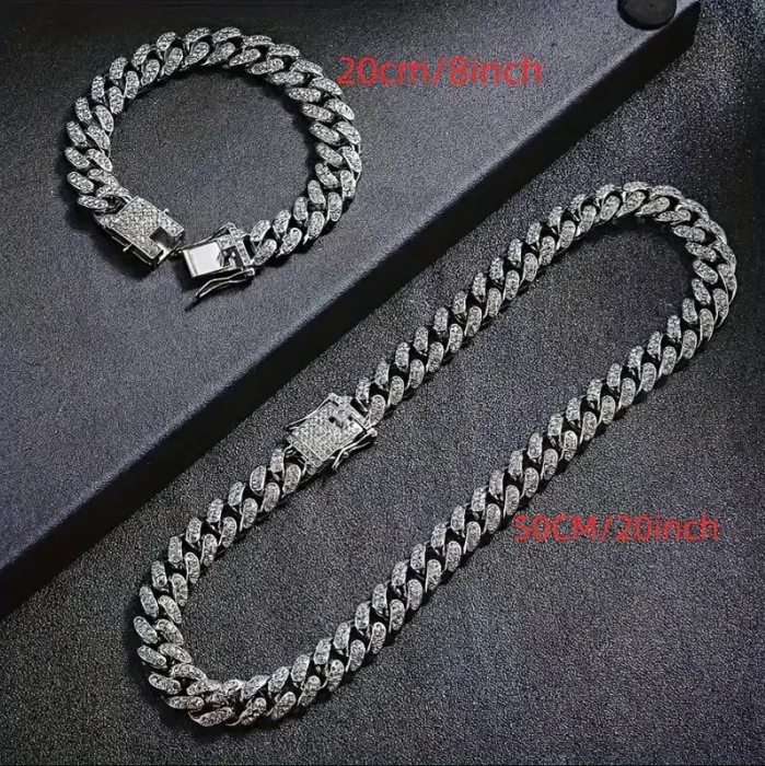 Set bijuterii elegant – Ceas, Brățară și Coliere cu pietre [3]