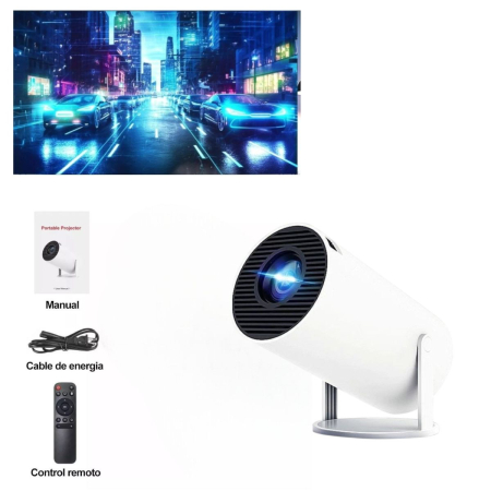 Videoproiector Portabil 14x9cm Multimedia, Wi-Fi și USB, Ecran Mare, Difuzor Integrat, Wireless [2]