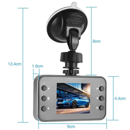 Auto - Camera de bord auto FullHd profesionala| Inregistrare video clara, unghi larg| Suport montaj, detecție mișcare, card memorie suportat
