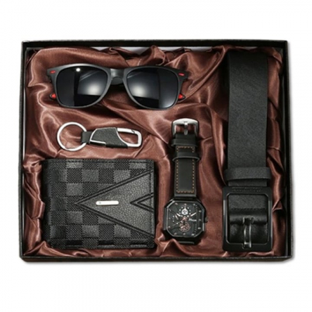 Accesorii - Set cadou bărbați „Brown Edition” – 5 piese