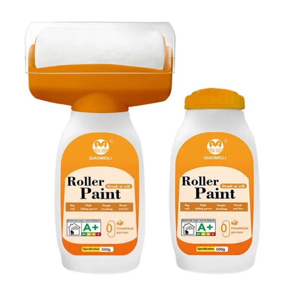 Casa - Trafalet Multifunctional  2 in 1 cu Rola si Rezervor Reutilizabil, pentru Repararea si Curatarea Peretilor, Lavabila Alba Inclusa