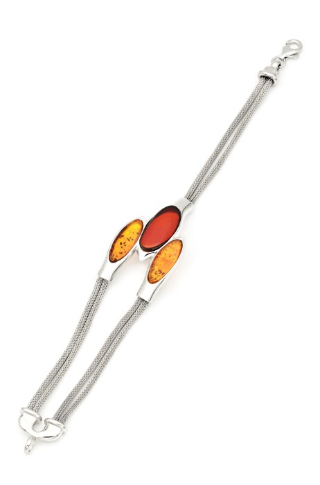 Bratara din Argint 925 si Chihlimbar, 18 cm [2]