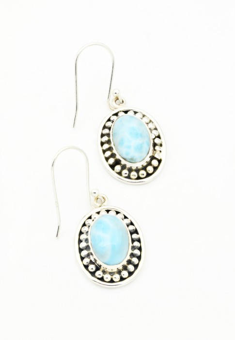 Cercei din Argint 925 cu piatra Larimar [2]
