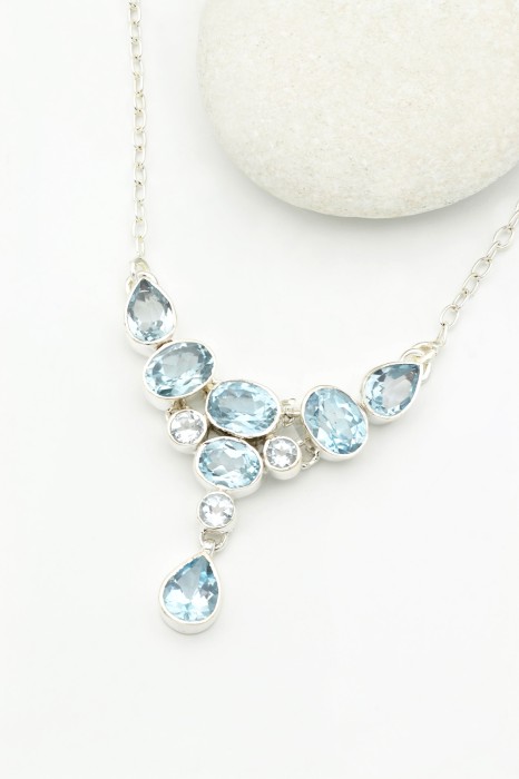 Colier din Argint 925 si Topaz fatetat [2]