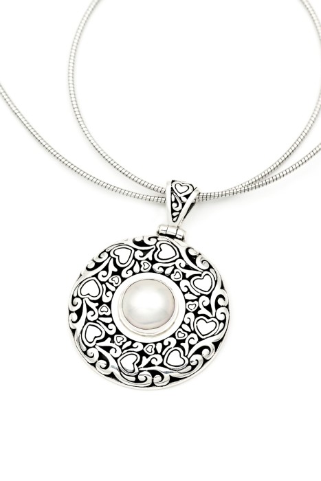 Pandantiv din Argint 925 cu Perla, 4.4 cm [2]
