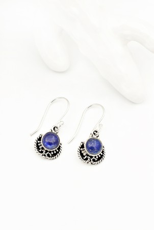 Cercei din Argint 925 cu Lapis Lazuli, 2.5 cm [1]
