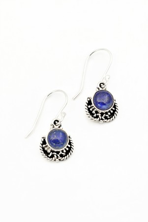 CERCEI - Cercei din Argint 925 cu Lapis Lazuli, 2.5 cm