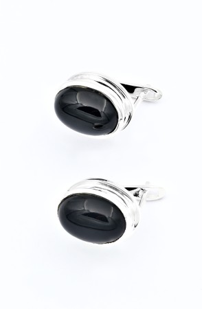 Cercei din Argint 925 cu Onix, 1.5 cm [1]