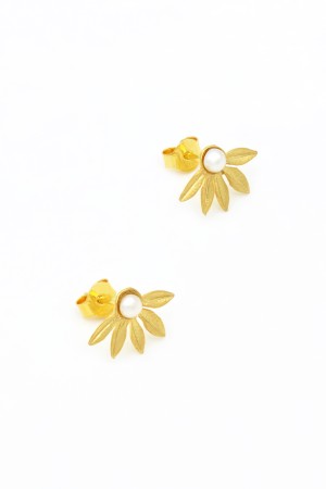 PORTUGAL DREAM COLLECTION - Cercei handmade din Argint 925 cu Perla, 1 cm
