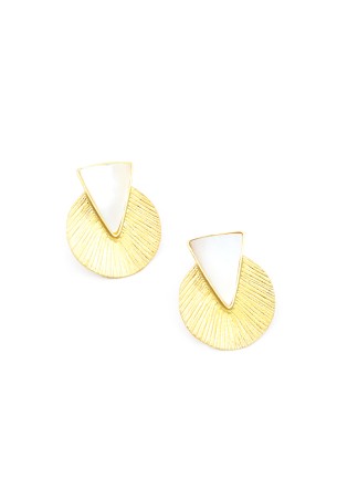 Cercei handmade din Argint 925 cu Sidef, 2.5 cm [1]
