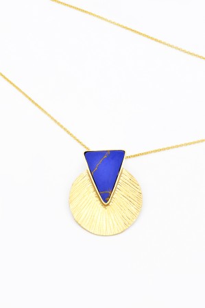 Colier din Argint 925 cu Lapislazuli, 39 cm