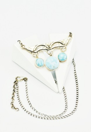 COLIERE - Colier din argint 925 cu Larimar
