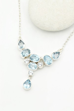 Colier din Argint 925 si Topaz fatetat [1]