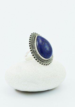 Inel Argint 925 dantelat si Lacrima LapisLazuli [1]