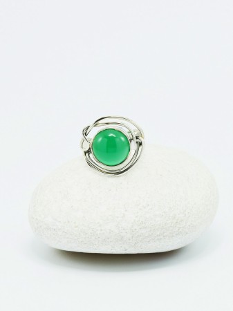 INELE - Inel Argint 925 si Agat verde