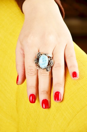 Inel din Argint 925 cu Larimar